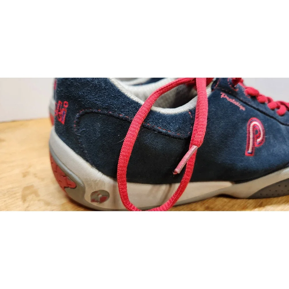 Piloti Prototipo Navy Blue Suede Red Driving Shoes Mens Sneakers Low Top